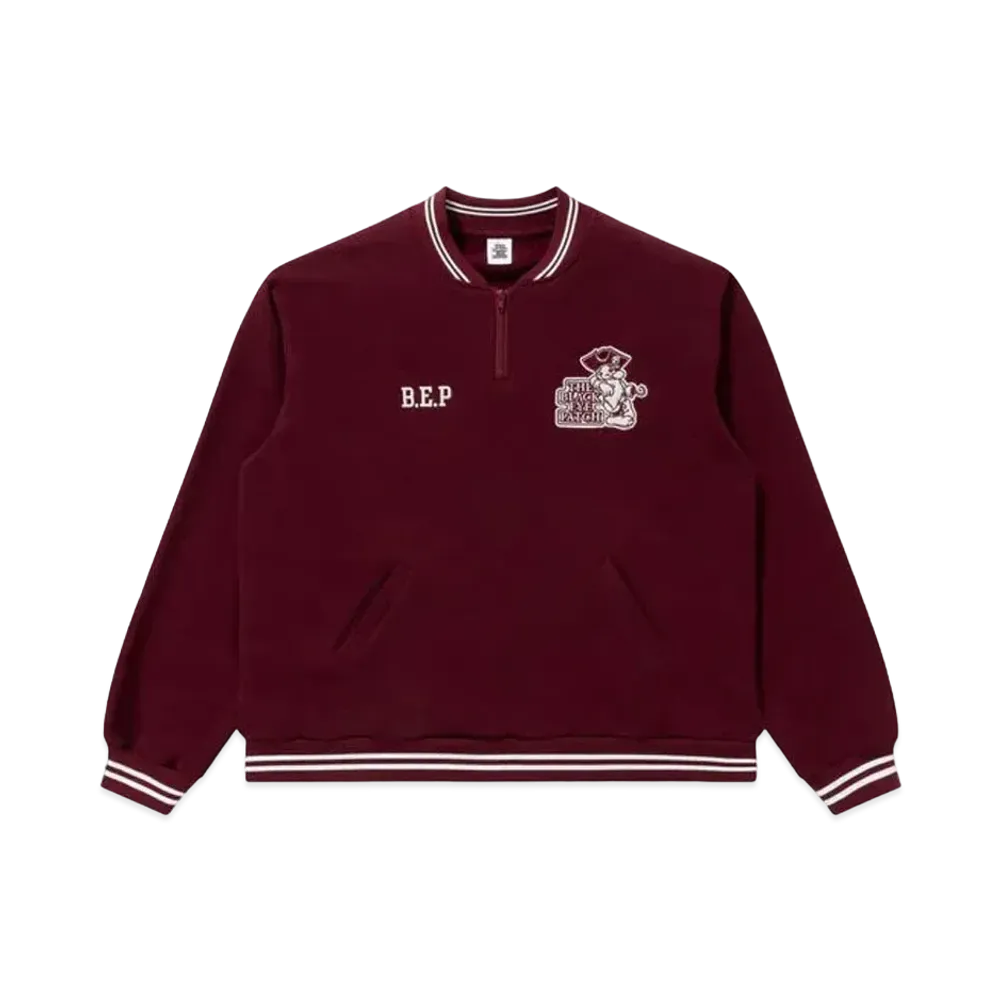 BlackEyePatch OG Pirate Half Zip Sweat "Burgundy"
