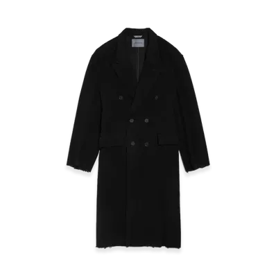 BALENCIAGA Raw Edge Coat "Black"