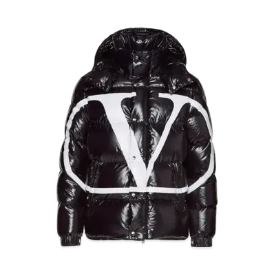MONCLER x VALENTINO Vlogo Signature Short Down Jacket "Black"