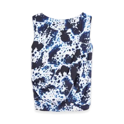 DRIES VAN NOTEN Women's Viscose Tank Top "Navy"