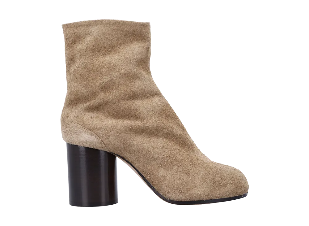 Maison Margiela Women's Suede Tabi Ankle Boots "Camel"
