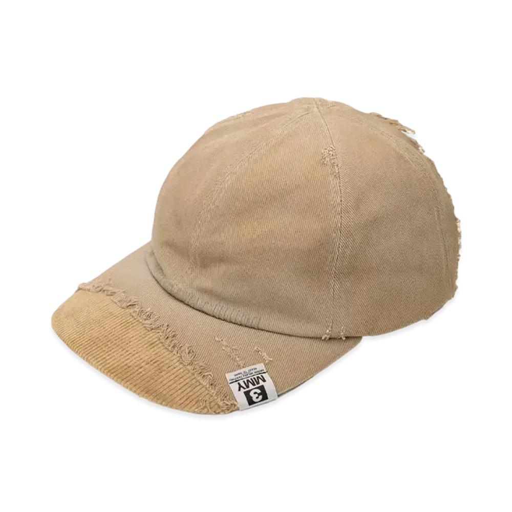 Maison MIHARA YASUHIRO Crushed Detail Cap "Brown"