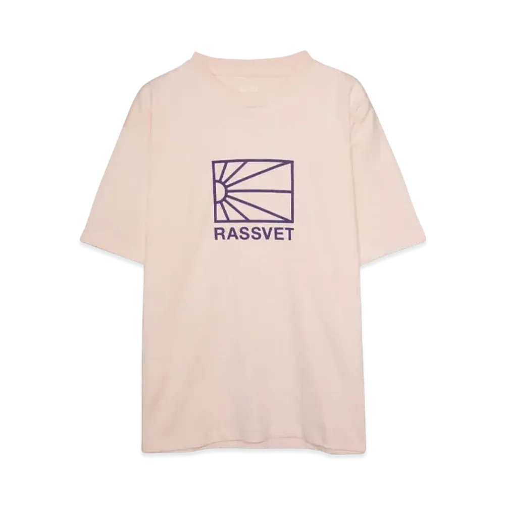 RASSVET LOGO TEE SHIRT KNIT "PINK"