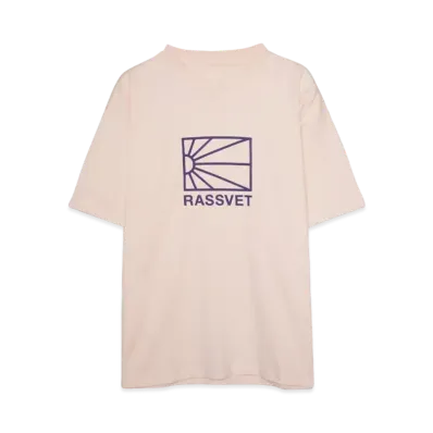RASSVET LOGO TEE SHIRT KNIT "PINK"