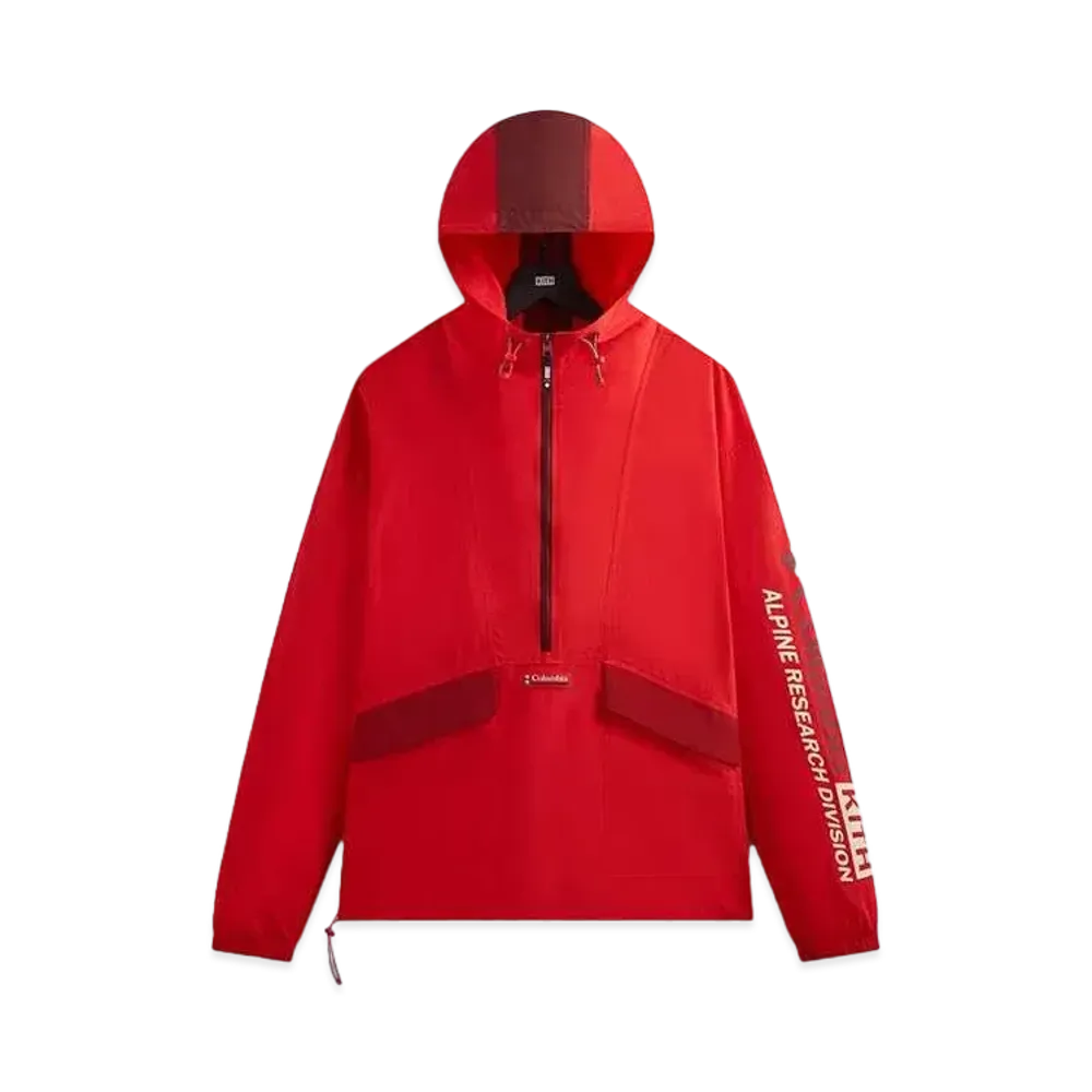 Kith x Columbia Wind Anorak "Red Velvet"