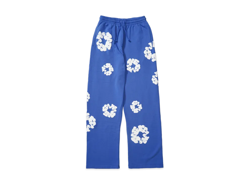 DENIM TEARS Cotton Wreath Baggy Sweatpants "Blue"