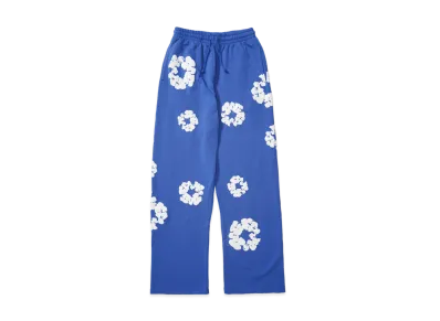 DENIM TEARS Cotton Wreath Baggy Sweatpants "Blue"