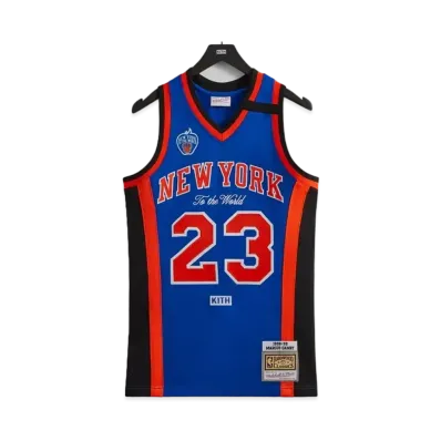 Kith and Mitchell & Ness for the New York Knicks Marcus Camby Jersey "Multi"