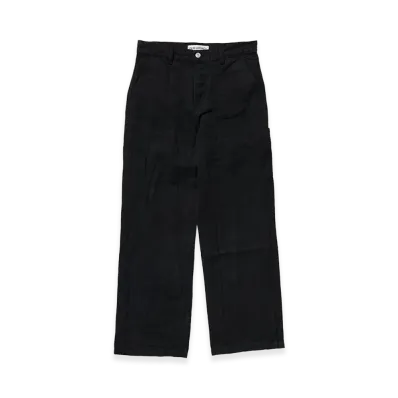 OUR LEGACY Work Shop x Stussy Work Trouser "Black Overdye Nettle Canvas"