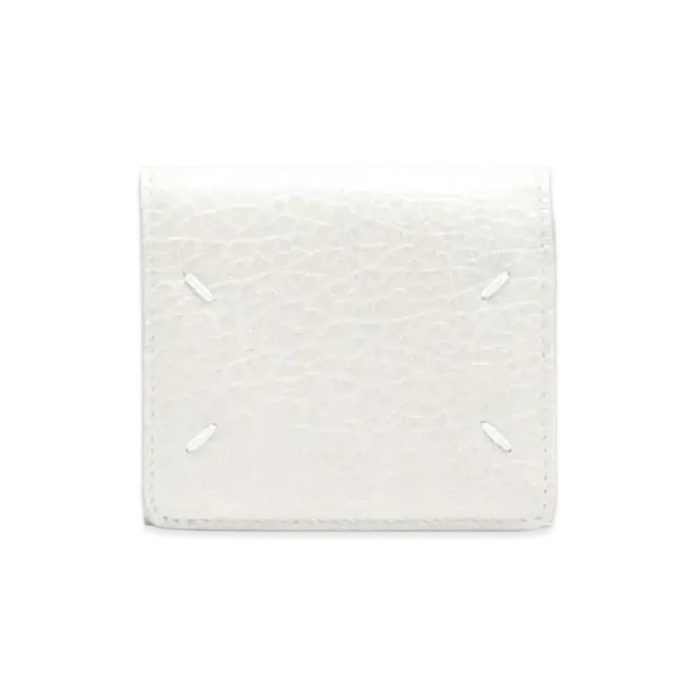 Maison Margiela Tri-Fold Leather Wallet "Ivory"
