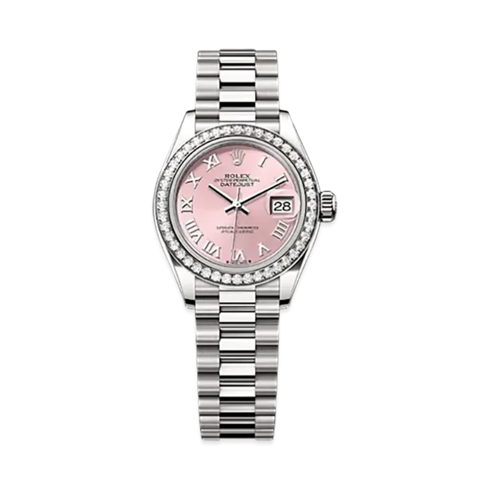 ROLEX Lady-Datejust 28mm White Gold Diamond 279139RBR "Pink"