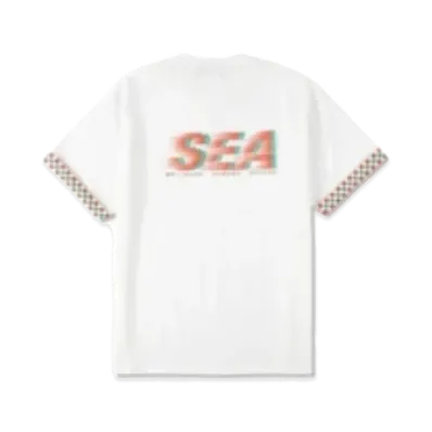 WIND AND SEA D.T.R.T -Motion- Plaid Tee "White Knight"