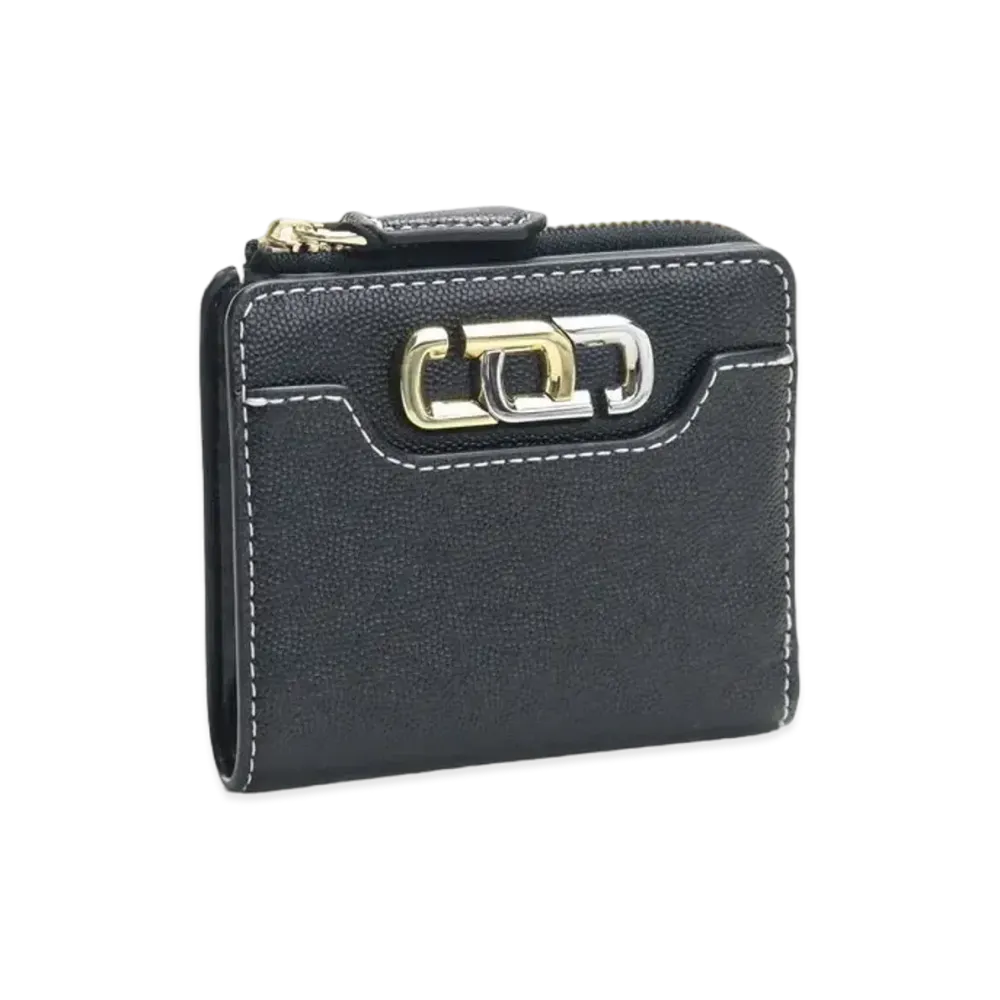 Marc Jacobs The J Link Mini Compact Zip Wallet "Black"