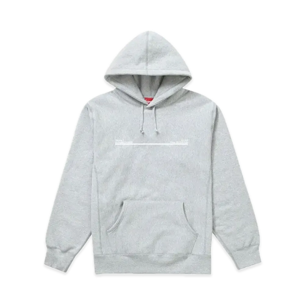Supreme Shop Hooded Sweatshirt Los Angeles "Heather Grey"