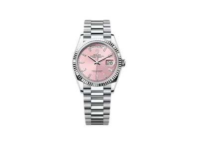 ROLEX Day-Date 36mm Platinum 128236 "Pink"