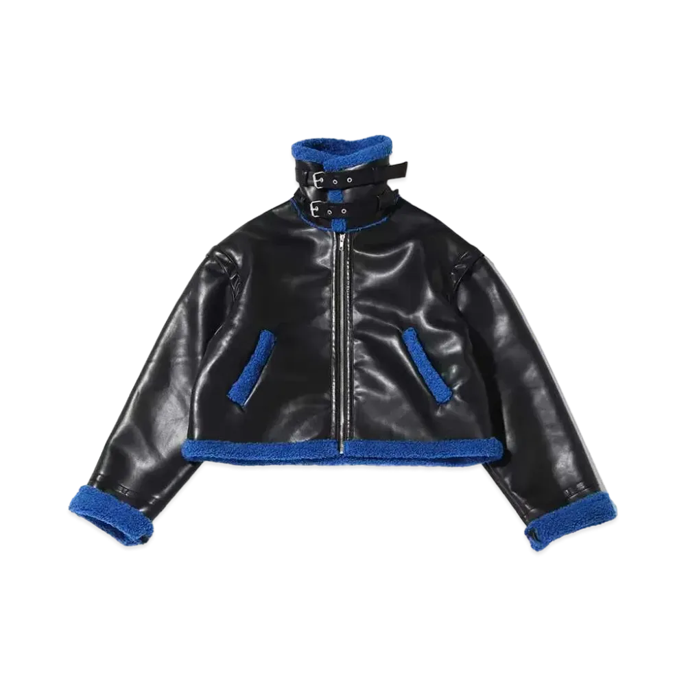 atmos pink Two-Way Shearling Jacket "Black"