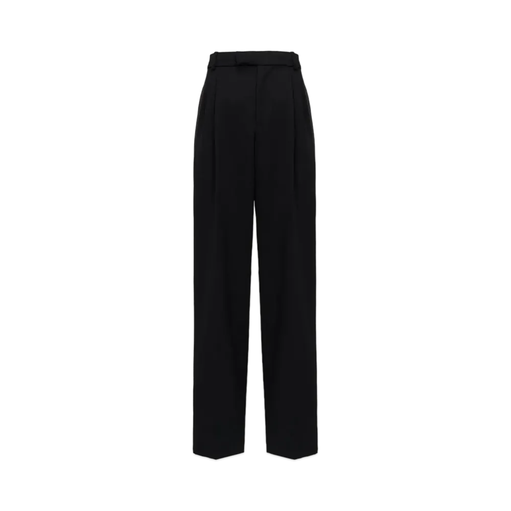 Alexander McQUEEN Pleated Baggy Pants "Black"