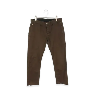 Chrome Hearts Cross Ball Button Cotton Chino Long Pants "Brown"