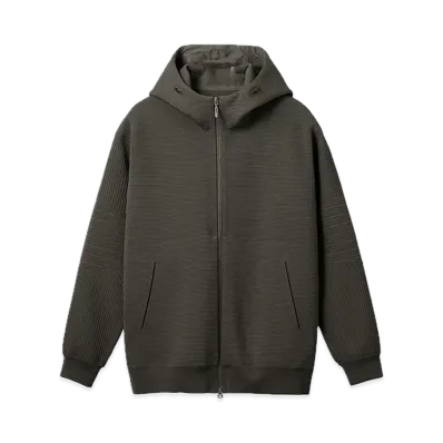 DESCENTE ALLTERRAIN Fusion Knit Thermal Hoodie "Dark Gray"