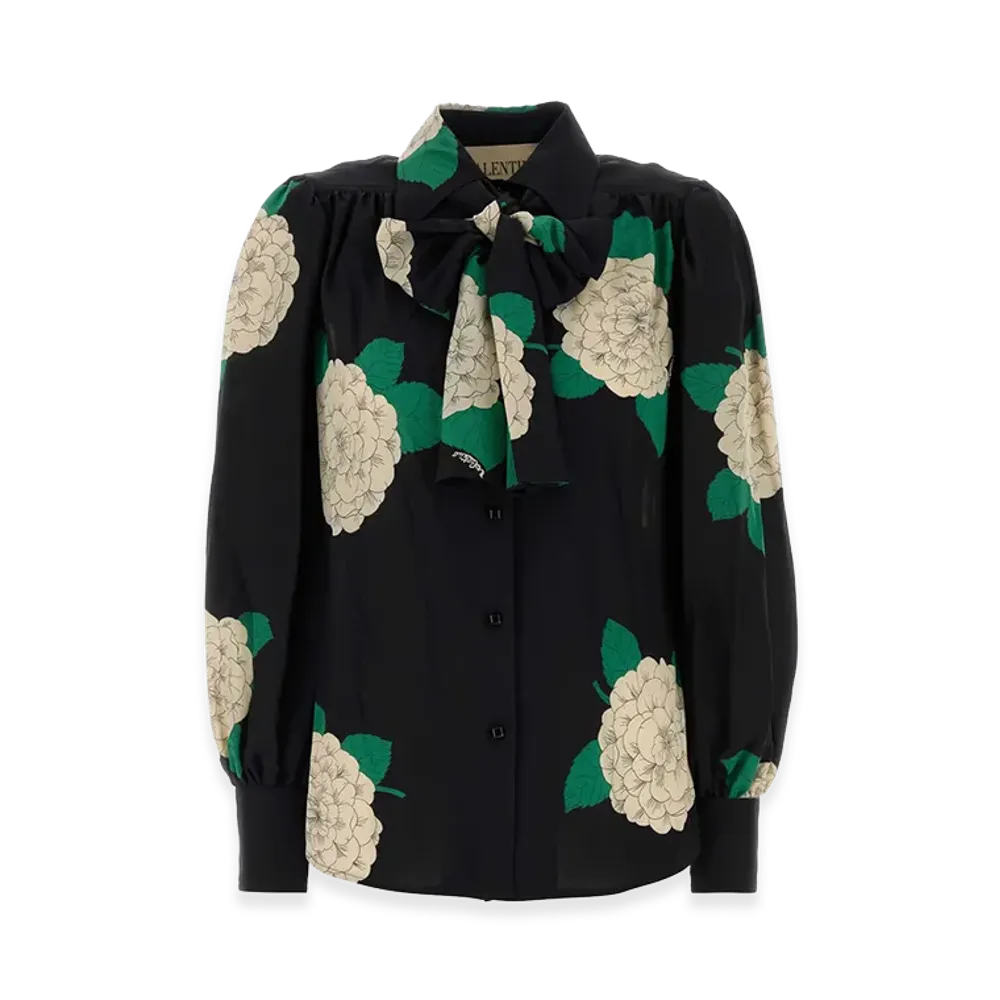Valentino Women's Silk Shirt "Printed/Floral"