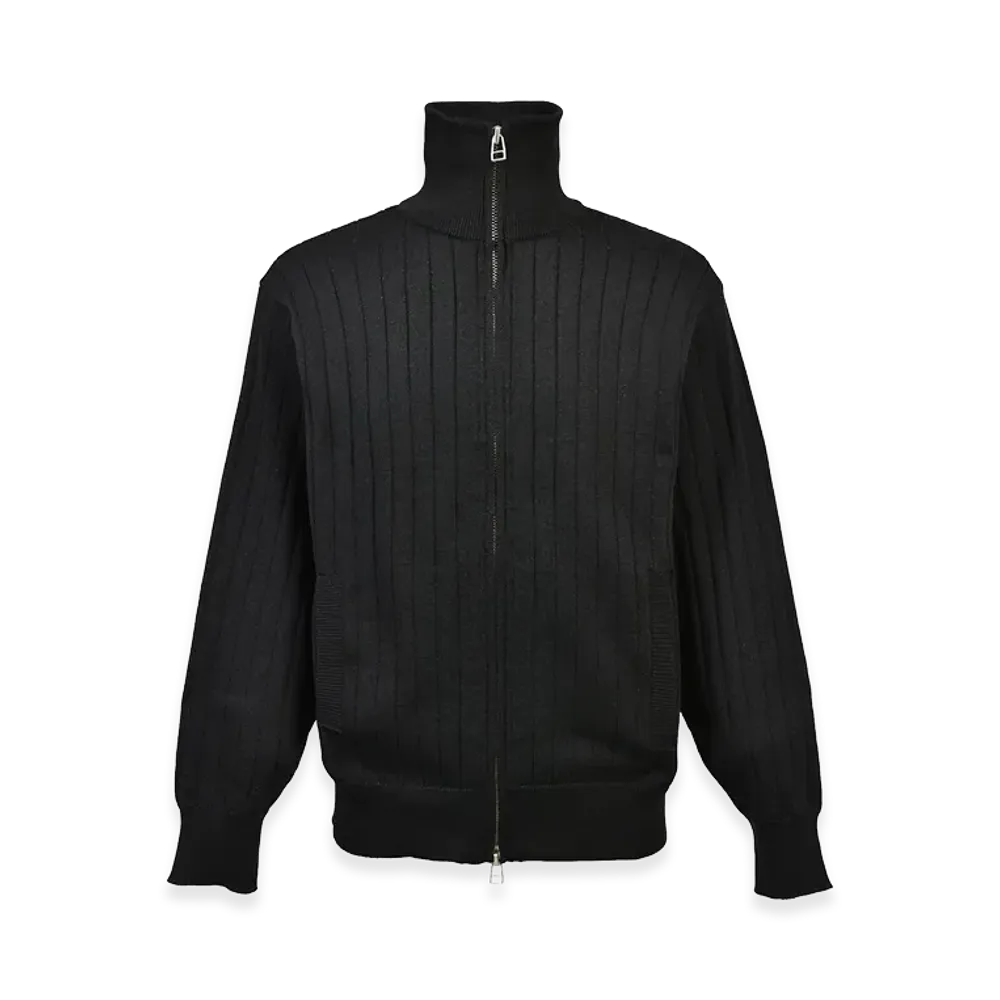 BREATH Drivers Knit Zip Up Jacket "Black"