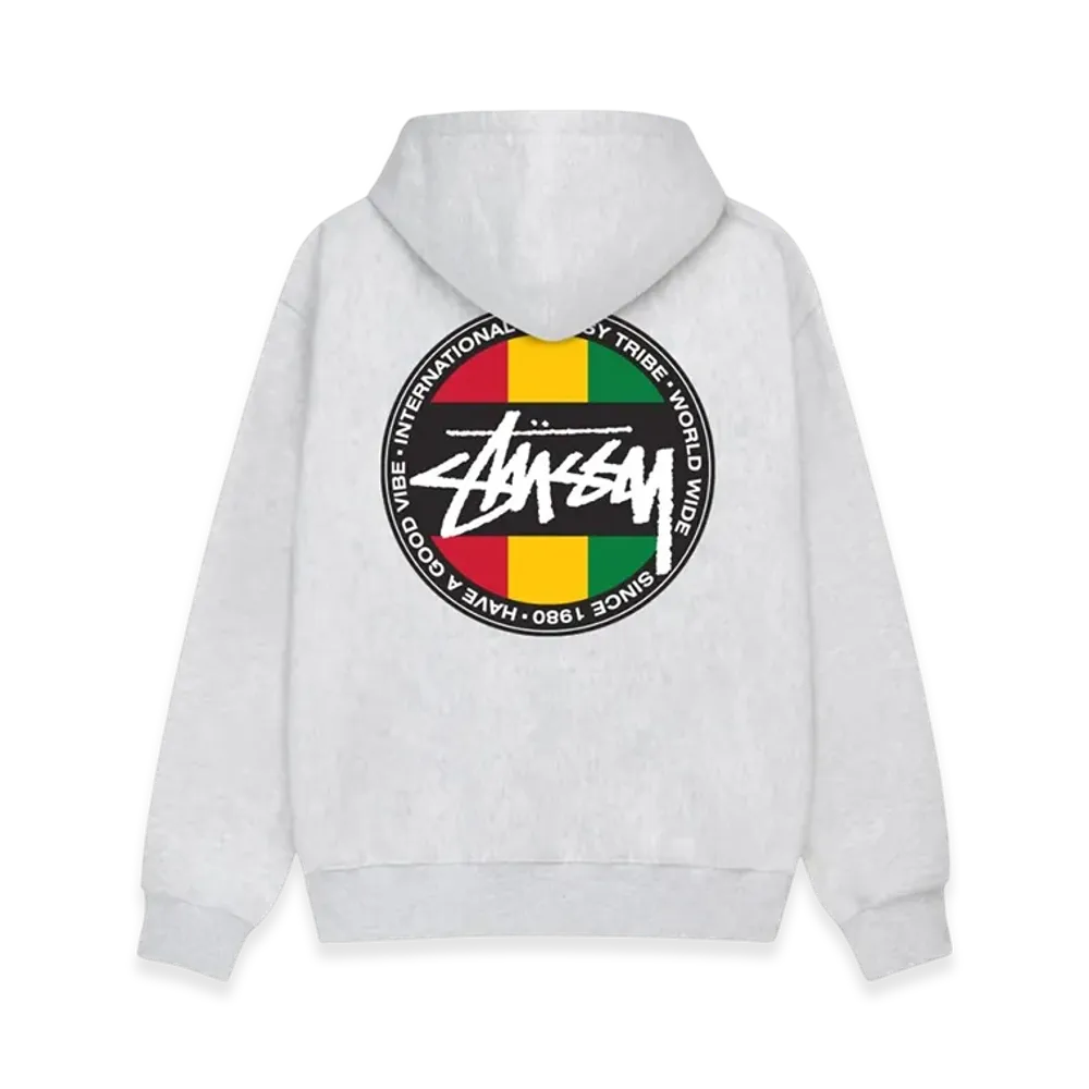 Stussy Classic Dot Zip Hoodie "Ash Heather"