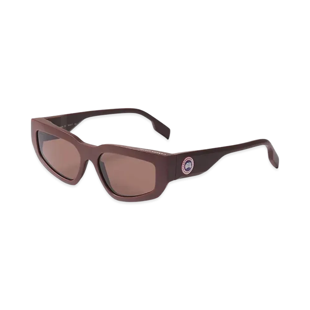 CANADA GOOSE Faroe Sunglasses "MatteBurgundy/LightBrown"