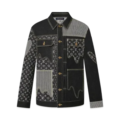 Louis Vuitton x NIGO MONOGARM CRAZY DENIM WORKWEAR JACKET "Black"