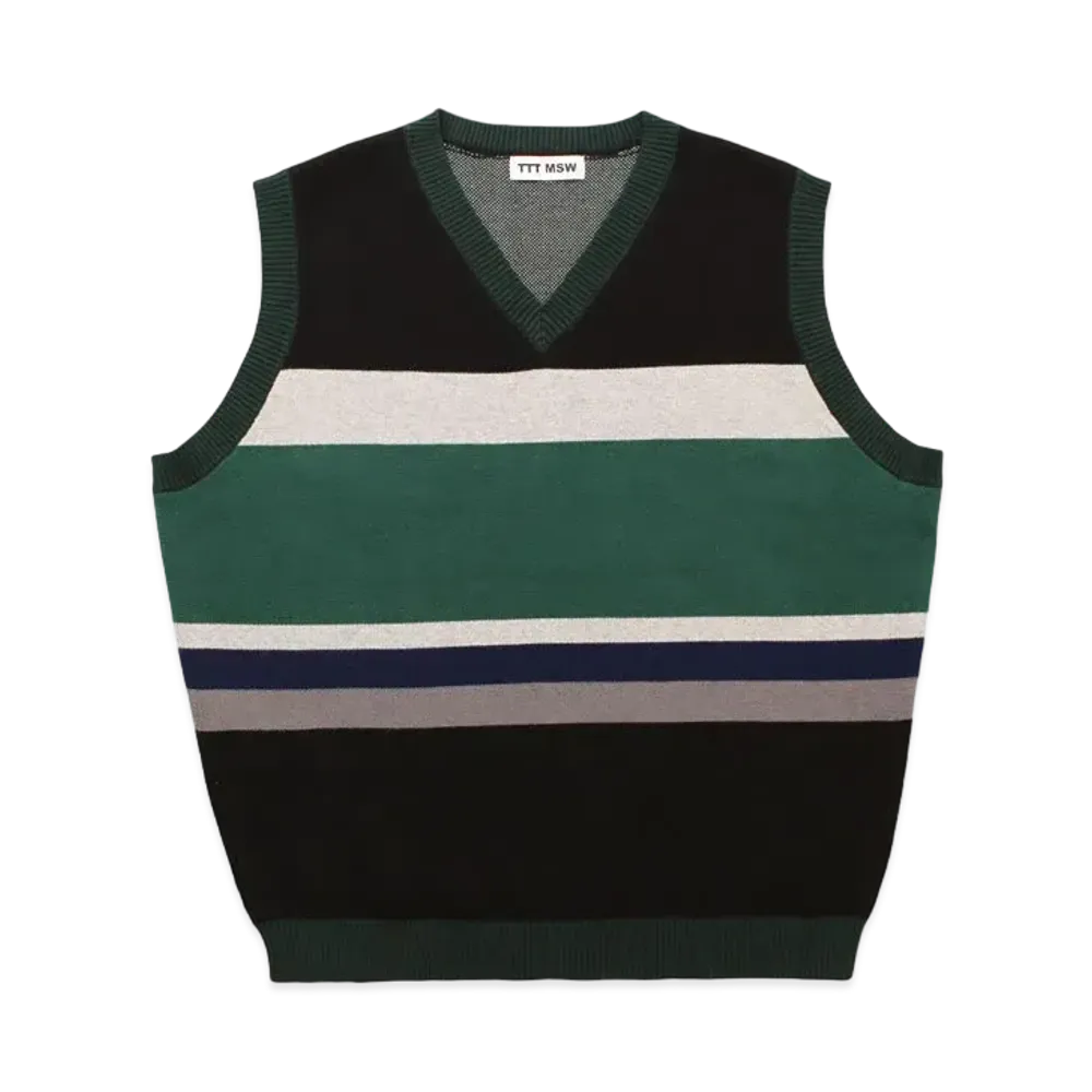 TTT MSW Border Knit Vest "Multi"