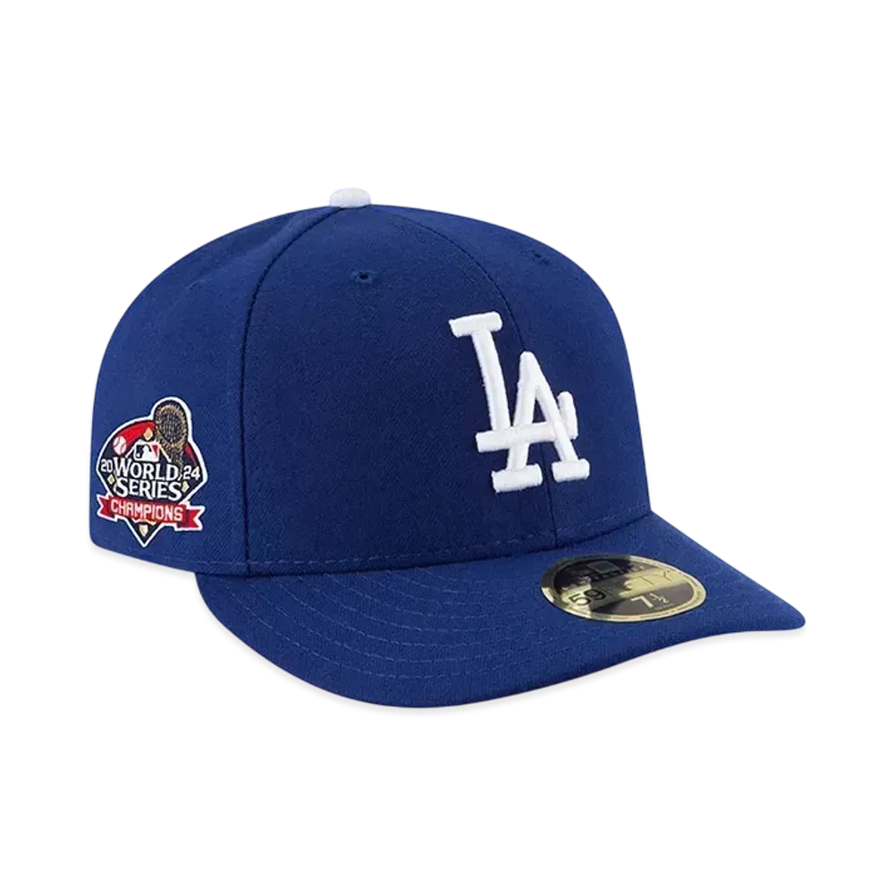 MLB Los Angeles Dodgers New Era 2024 World Series Champions Side Patch Low Profile 59FIFTY "Royal"