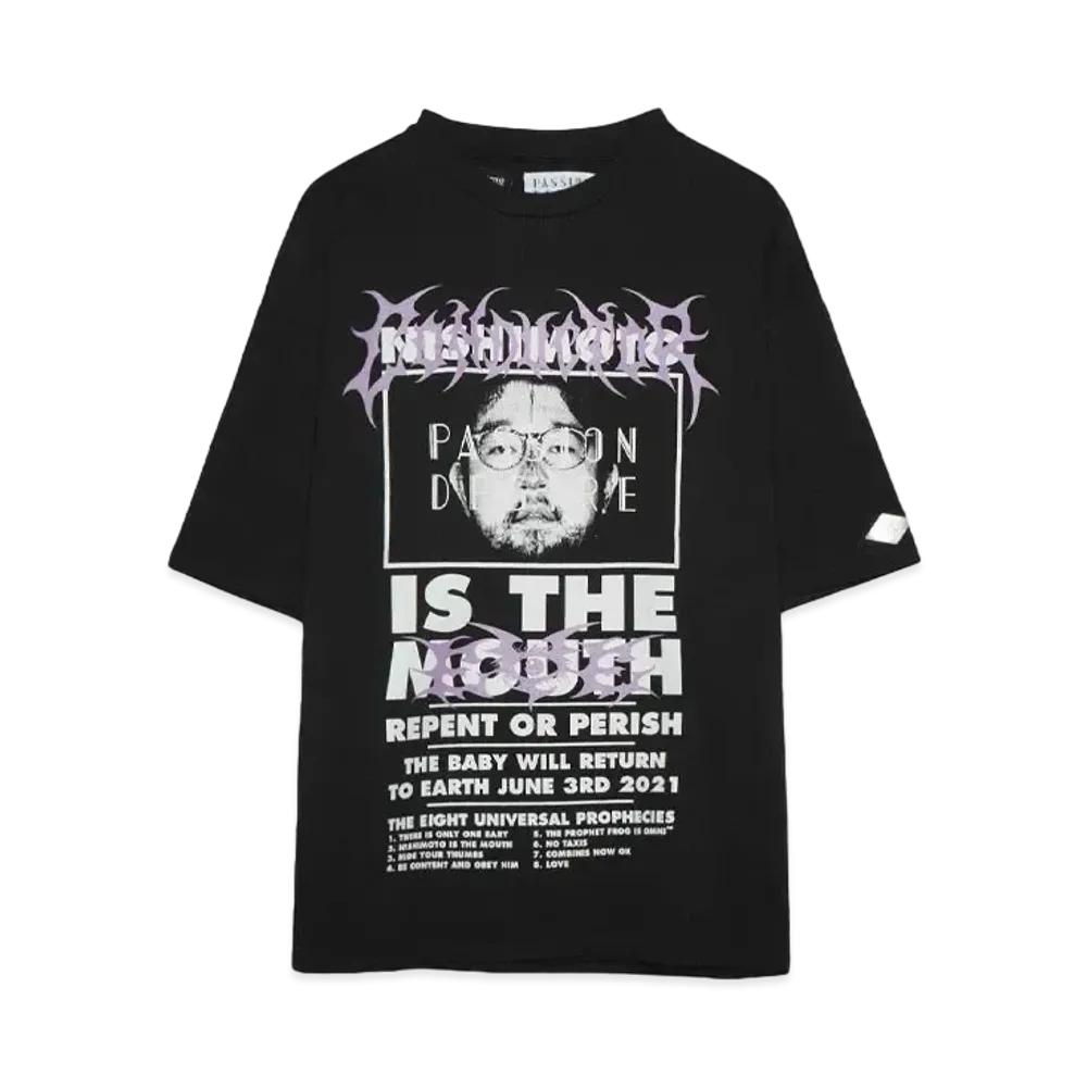 NISHIMOTO IS THE MOUTH x el conductorH COTTON CLASSIC T-SHIRT "BLACK"