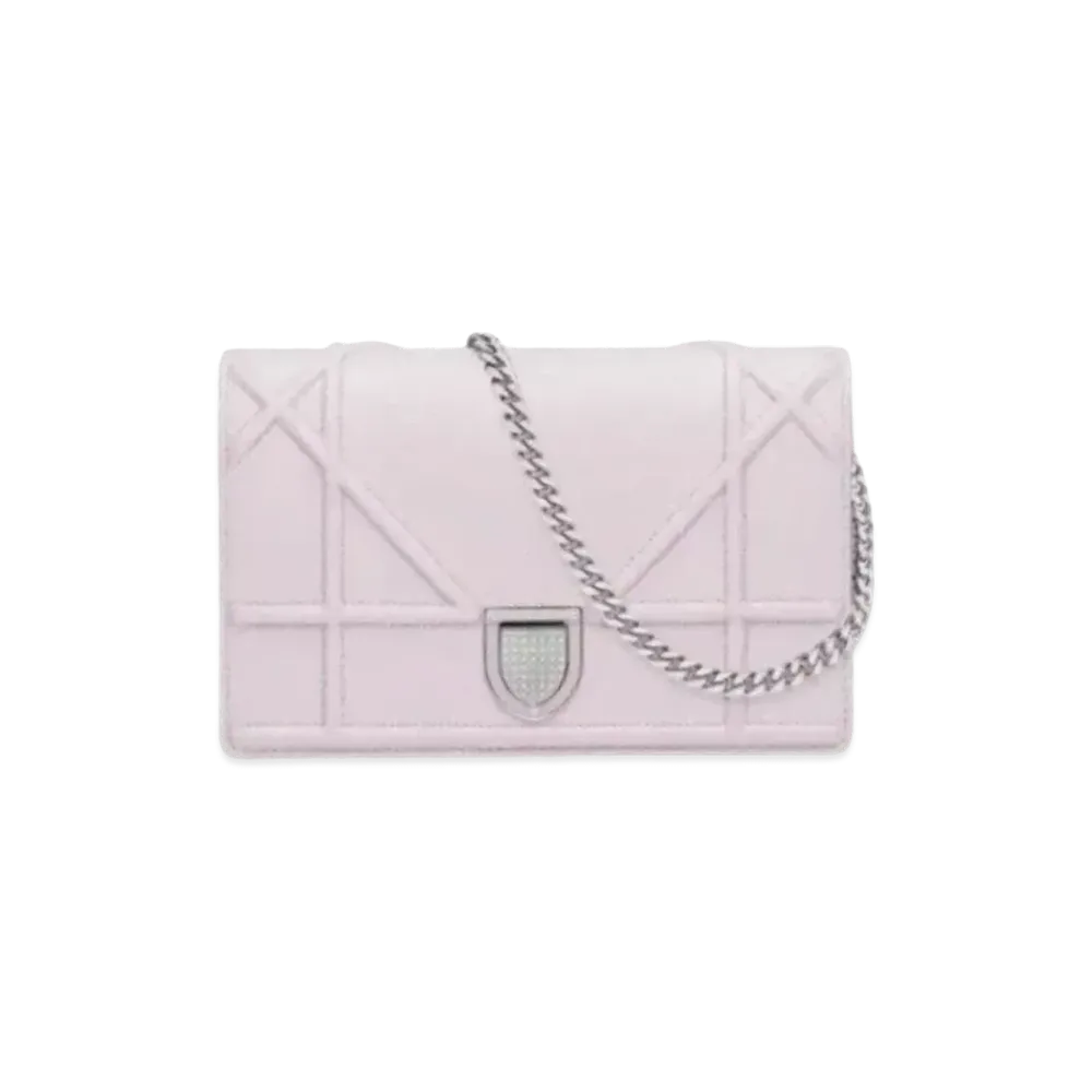 Dior Grain Calfskin Wallet "Light Pink"