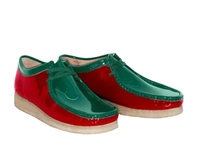 Supreme × Clarks Patent Leather Wallabee "Multicolor"