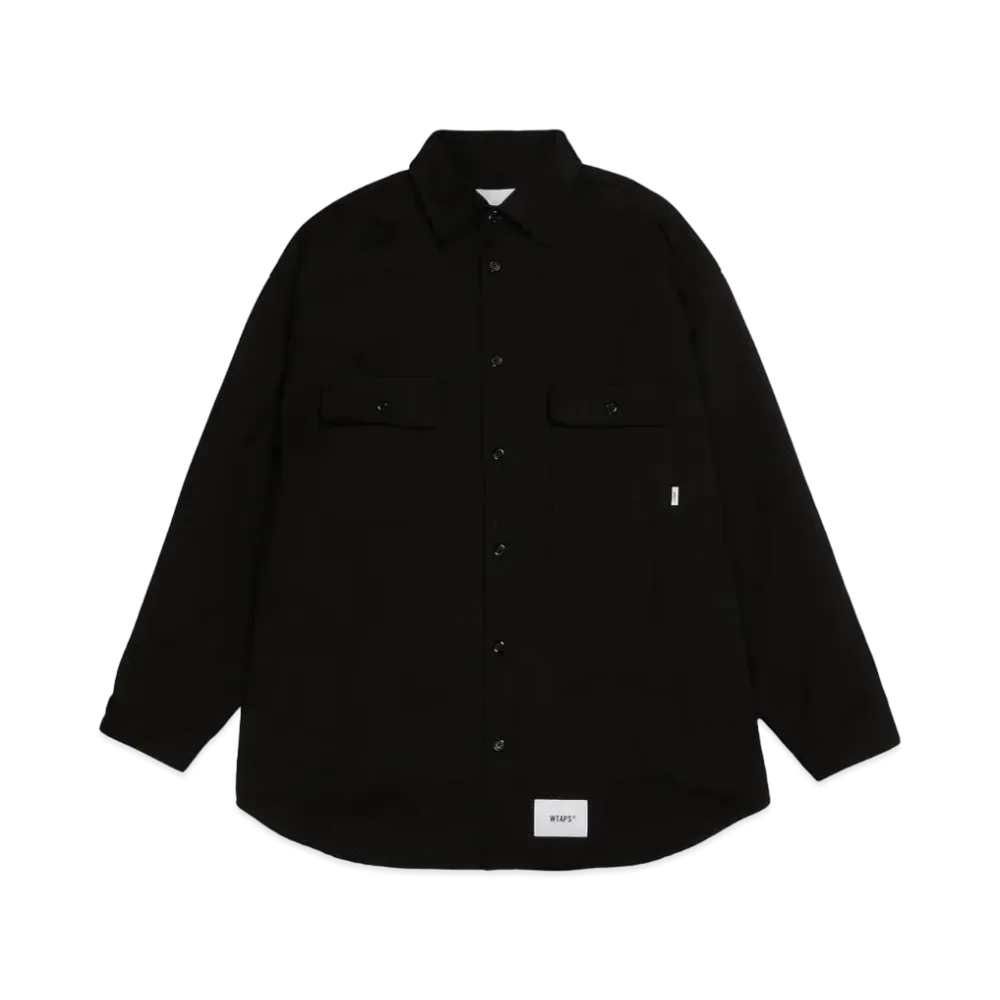 WTAPS WCPO 02 / LS / Cotton. Twill "Black"