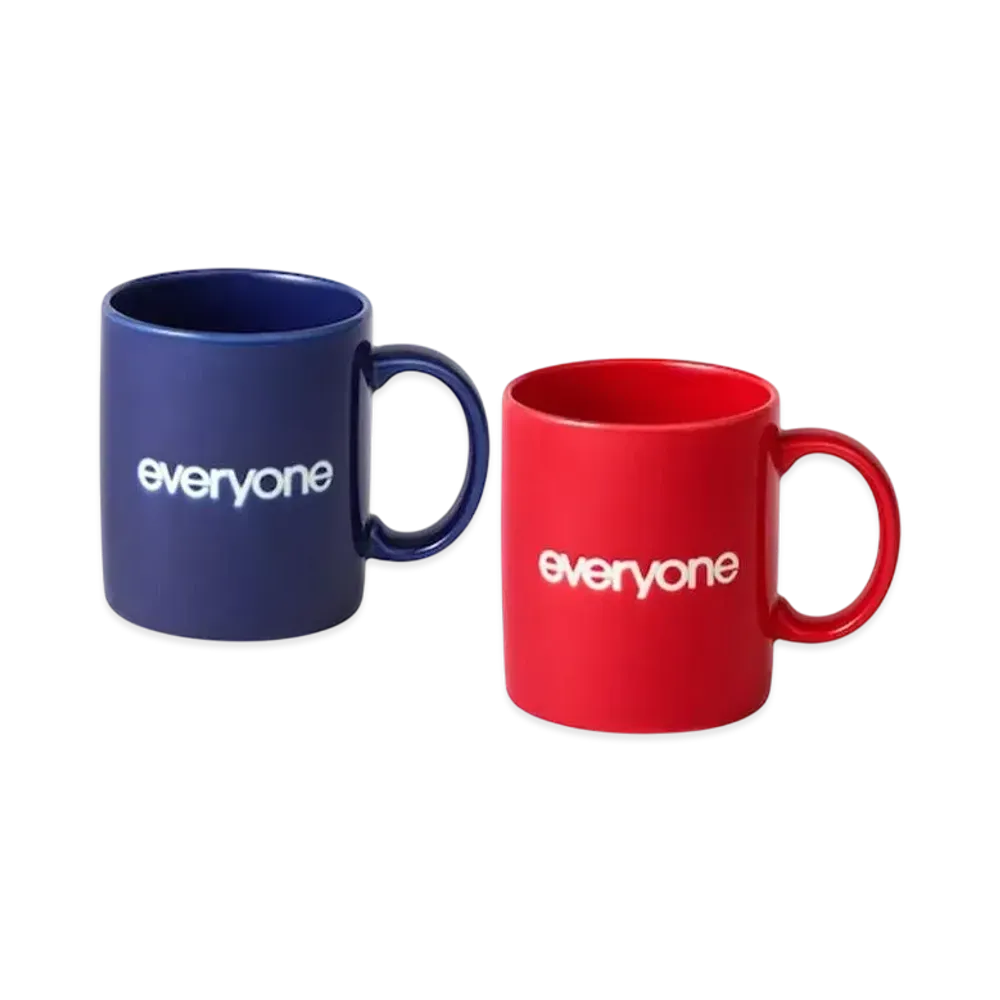 everyone Duo Logo Mugs "Navy Blue/Red"