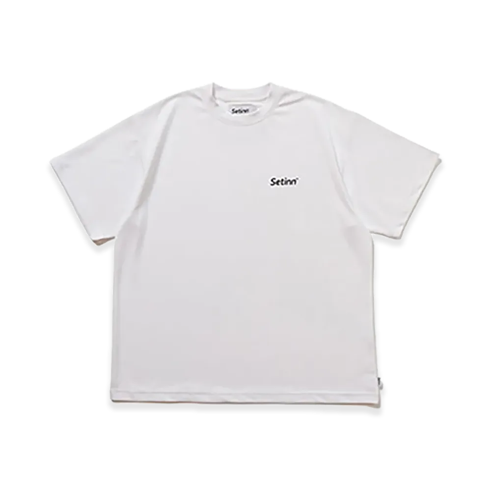 Setinn One Point Script Shirt "White"