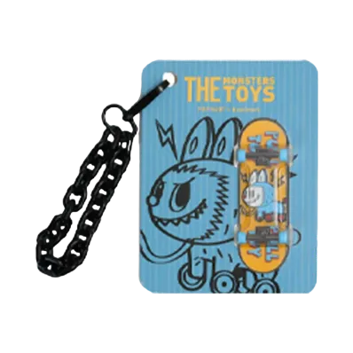 POP MART LABUBU The Monsters Finger Skateboard Badge