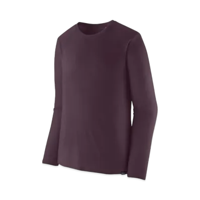 Patagonia Men's Longsleep Cap Cool Trail Shirt "Plum"