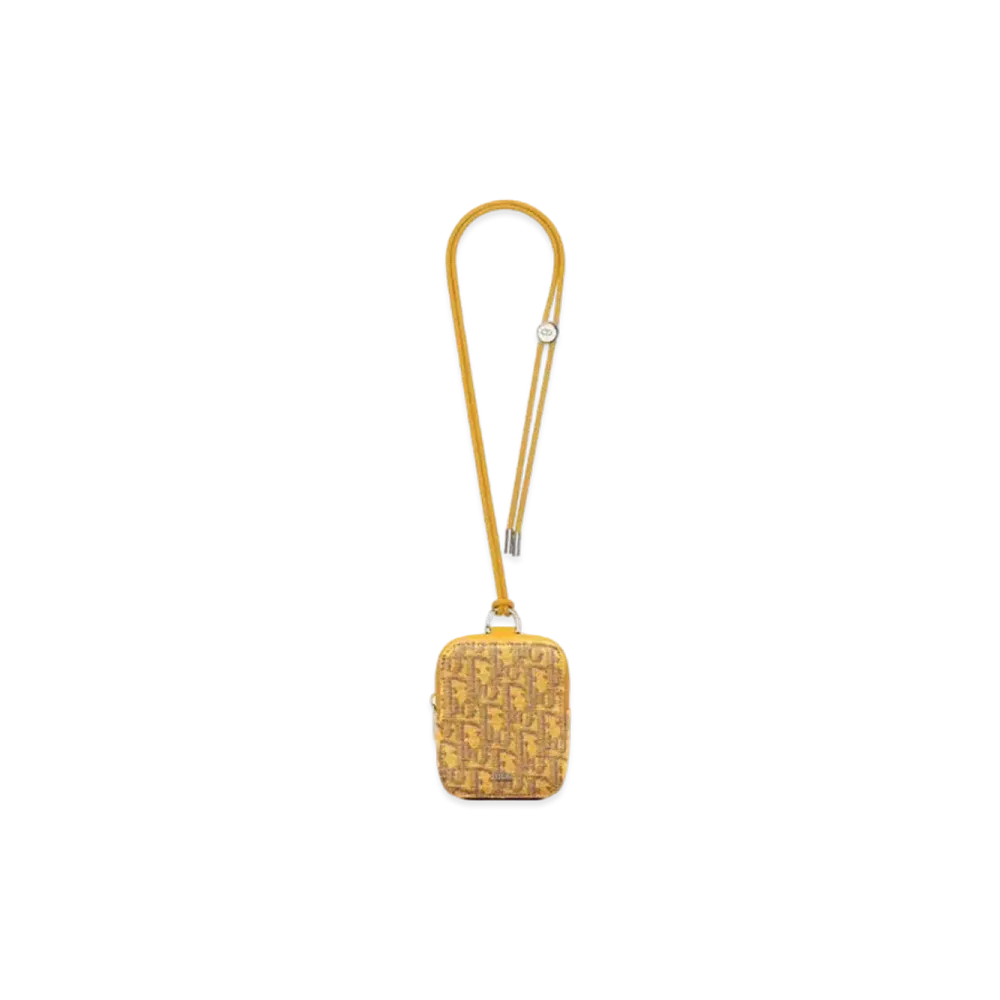 Dior D-Touch Virtical Nano Pouch Dior Oblique Jacquard "Gold"