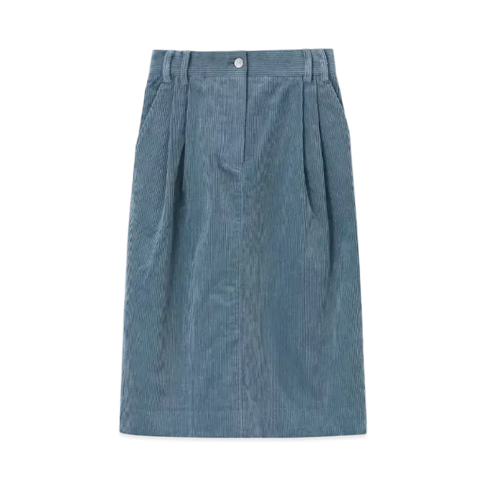 Paul Smith Women's Corduroy Straight Skirt "LightBlue"