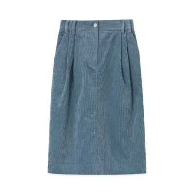 Paul Smith Women's Corduroy Straight Skirt "LightBlue"