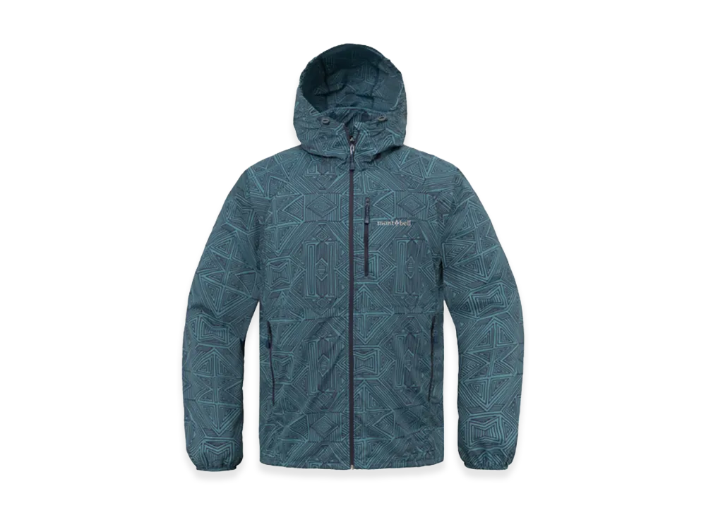 mont-bell Wind Blast Print Parka "Blue"