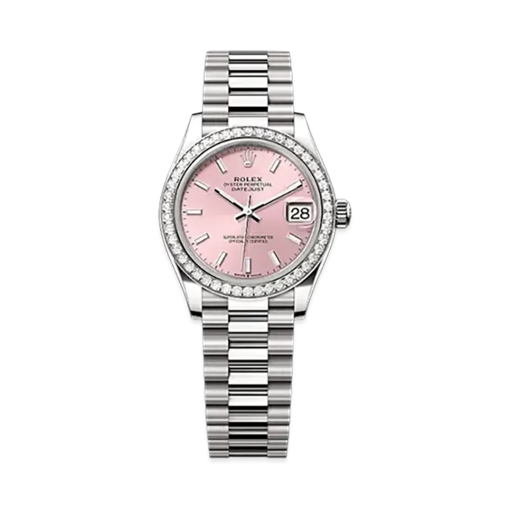 ROLEX Datejust 31mm White Gold Diamond 278289RBR "Pink"