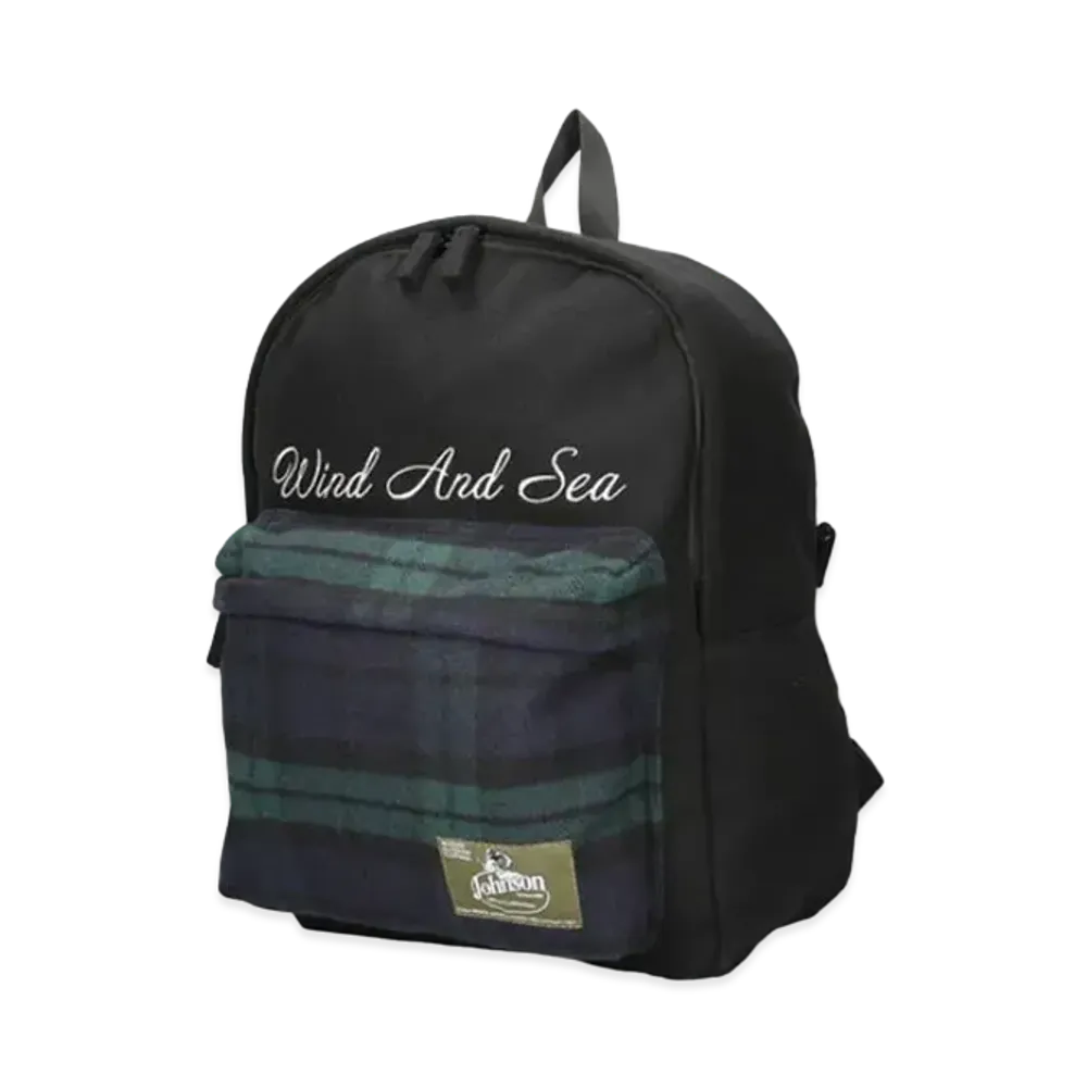 WIND AND SEA x Johnson Woolen Mills Wool BackPack "Black"