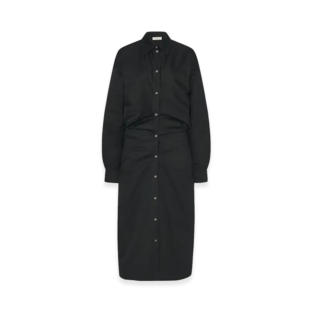 The Row Women's Yuske Cotton and Cashmere Dress "Black"