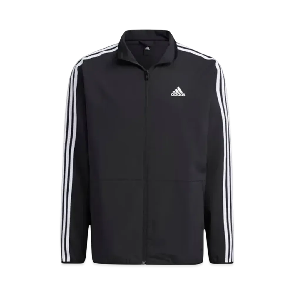 adidas Three Stripes Regular Fit Light Woven Track Top "Black"