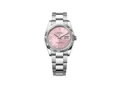 ROLEX Datejust 36 Oystersteel & White Gold "Pink"