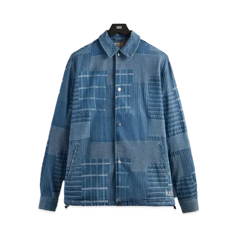 Kith Japanese Indigo Jacquard Coaches Jacket "Indigo"