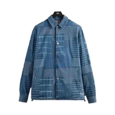 Kith Japanese Indigo Jacquard Coaches Jacket "Indigo"