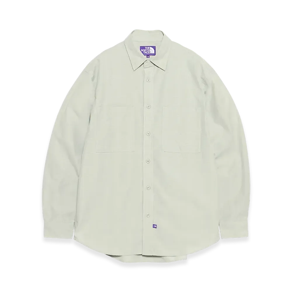 The North Face Purple Label Double Pocket Plaid Field Work Shirt "Light Sage"